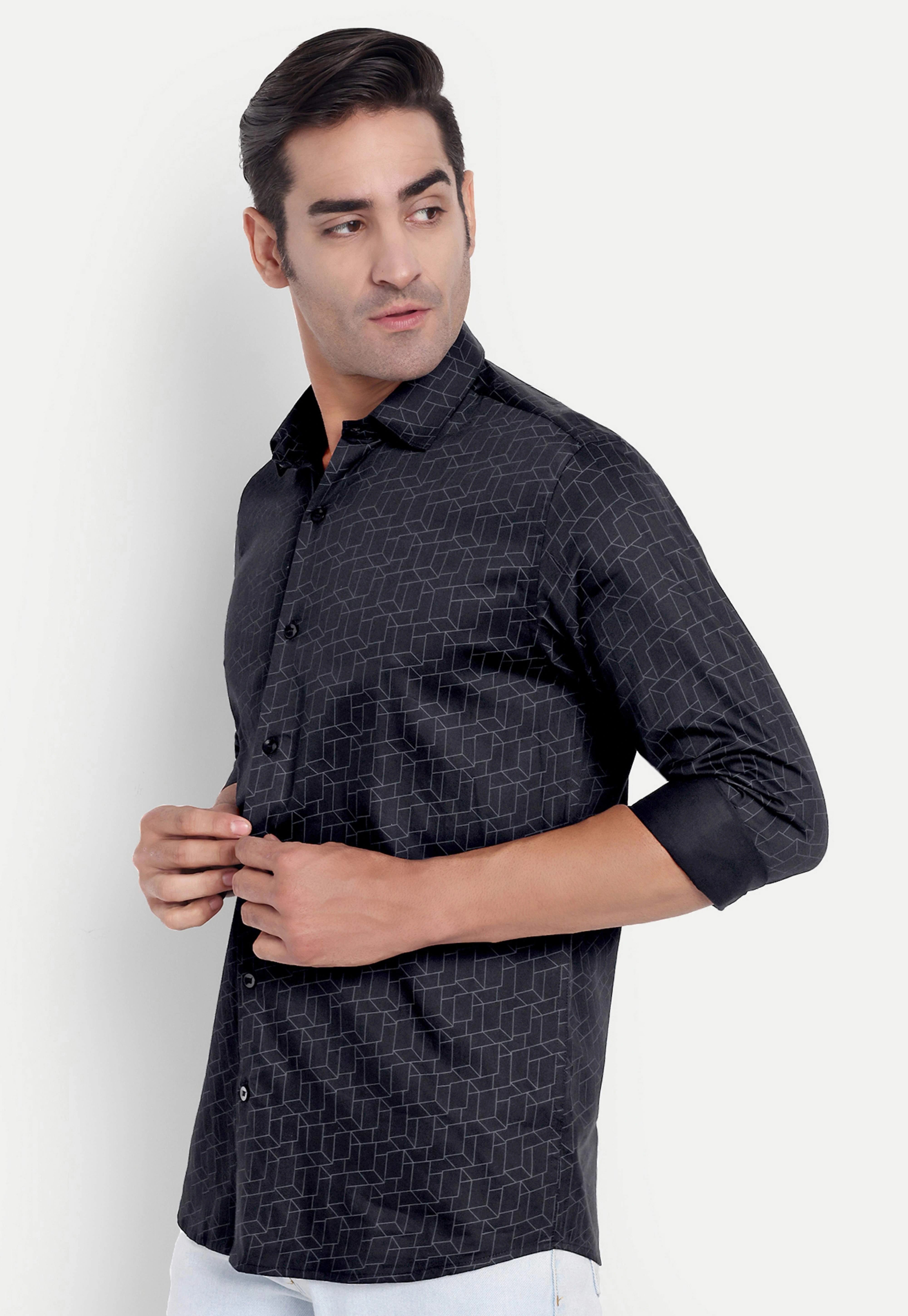 Shadow Hex Full Sleeve Shirt